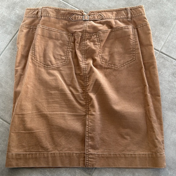 Vintage Ann Taylor LOFT Camel Corduroy Pencil Skirt -Size 6 -Excellent Condition - Picture 9 of 11